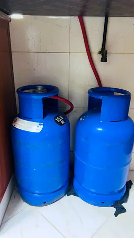 Two 15kg Blue LPG Gas Cylinders - Good Condition