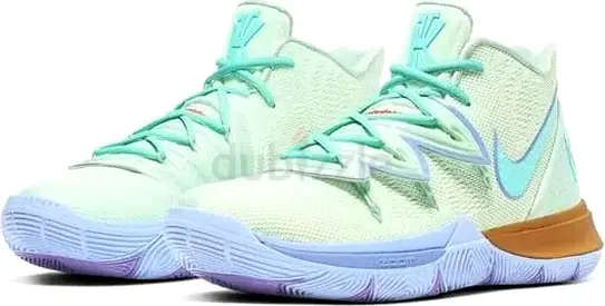 Nike Kyrie basketball shoes size not specified — light mint/blue