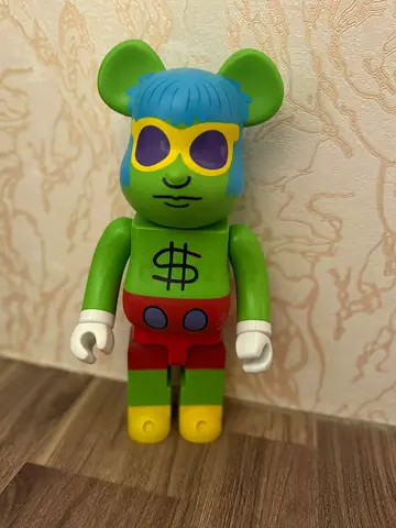 Medicom BE@RBRICK-style Designer Bear Vinyl Figure - Colorful 100% Toy