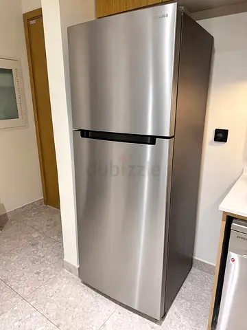 Samsung Top Freezer Refrigerator - Stainless Steel, Good Condition