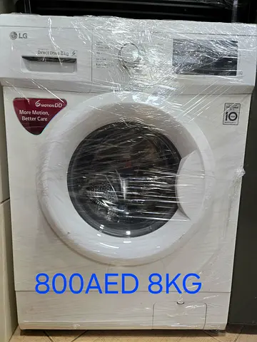 LG 8kg Front Load Washing Machine - Good Condition, 800 AED