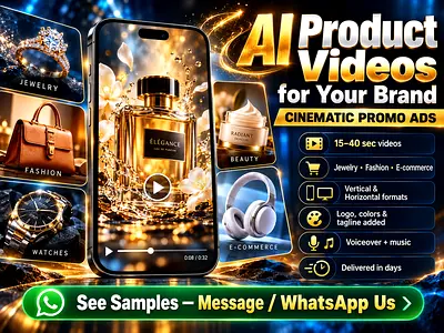 AI Product Videos for Your Brand | Cinematic Promo Ads