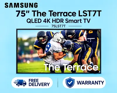 Samsung 75 inches The Terrace LST7T QLED 4K HDR Smart TV 75LST7T