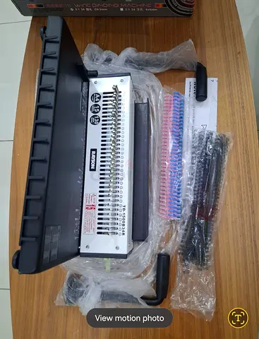 Wire binding machine New Sealed Box Spec: 3:1 Pitch, 34 Holes, A4 Punch 15 sheets, Bind 130 sheets