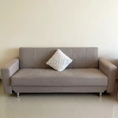Light grey 3-seater sofa in good condition - Home Box