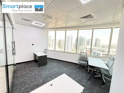 FULLY FURNISHED OFFICE | 250 SQFT | NEAR METRO | PRIME LOCATION | BARSHA HEIGHTS