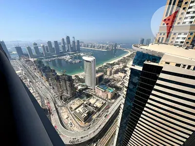 High-Floor 3BR Apartment | Princess Tower | Marina & City Views | Unfurnished