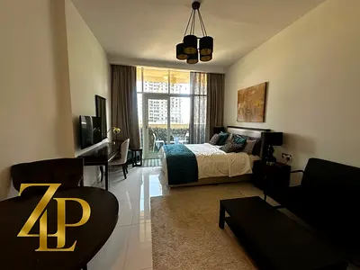 استوديو مفروش | داماك غالية | شرفة مطلة على المدينة