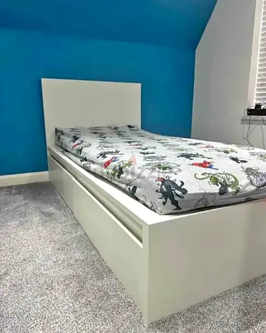 Ikea single size bed with mattress