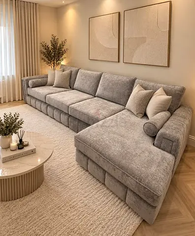 Brand New luxury 5 seater covered sofa with soft seater