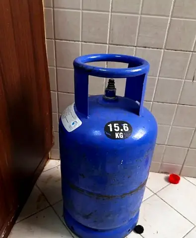 Two 2 c 15.6 kg Blue LPG Gas Cylinder - Good Condition for sale