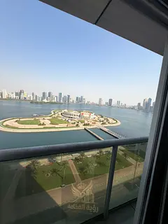 3-Bedroom Apartment with Sea View for Annual Rent in Al Majaz 3 A spacious and distinctive three-bed