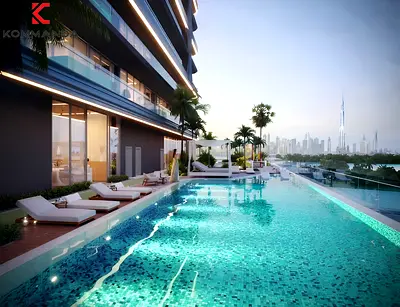 Waterfront 1BR Apartment | Skyline & Lagoon Views