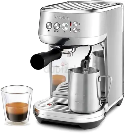 Breville Bambino Plus Espresso Machine Brushed Stainless Steel, BES500BSS, Silver