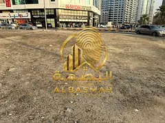 Commercial land for sale in Sharjah, Al Khan area, with a permit for a tower on Street 36. Ownership