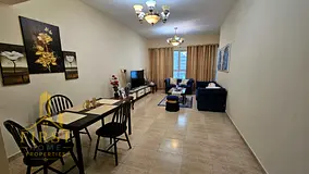 PARKING FREE FURNISHED 1 BHK JUST 5500 MONTHLY TW BATHROOMS NEAR DUBAI