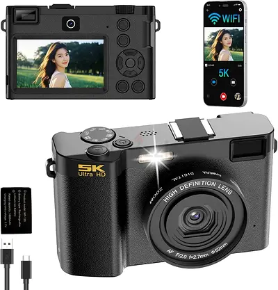 5K Digital Camera for Photography&Video