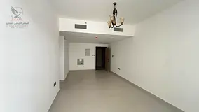 Two-bedroom apartment for rent in Al Tallah, Ajman. First occupancy, super deluxe finishing. Two bat