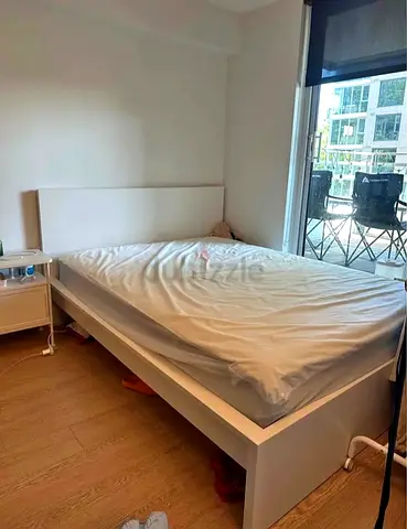 Ikea Queen size bed with mattress and storage drawers