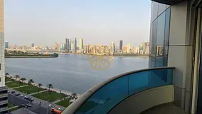 Sea View Chiller Parking Gym Pool 2 Bhk With Both Free Wardrobe In Al Majaz 3