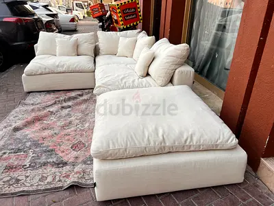 Marina home Luscious Original feather filled sofa Beige