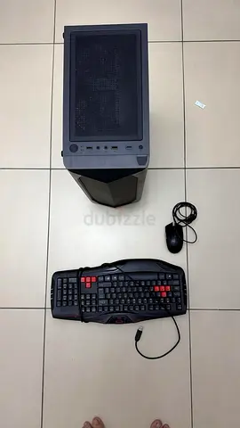 Gaming PC Tower with Wired Keyboard & Mouse - Good Condition