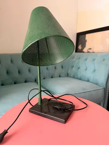 Green table lamp for study office