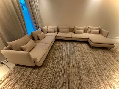 U Shape Sofa Beige Color IKEA Sodhremn