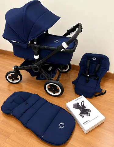 Bugaboo Buffalo stroller with bassinet and footmuff