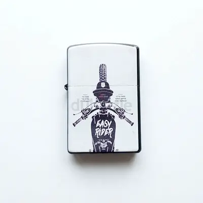 Zippo-style 'Easy Rider' Motorcycle Lighter Metal - UNUSED - 204