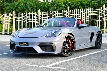 2023 Porsche 718 Boxster Spyder Manual | Grey | 4.0L Flat-6 | 414 HP | 3,267 KM |