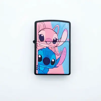 Zippo-style collectible lighter with Stitch & Angel design - UNUSED - 200