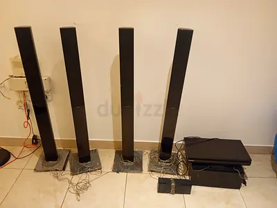 Samsung 5.1 Home Theater Speaker Set (tall floor towers + subwoofer + center) - used