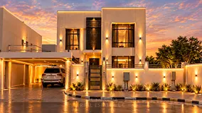 Freehold villa in Al Jurf available to all nationalities; price includes electricity, water, central