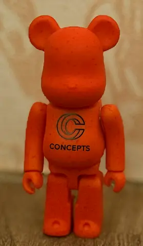 Orange BE@RBRICK-style Concepts Bearbrick Figure (Collectible Toy)