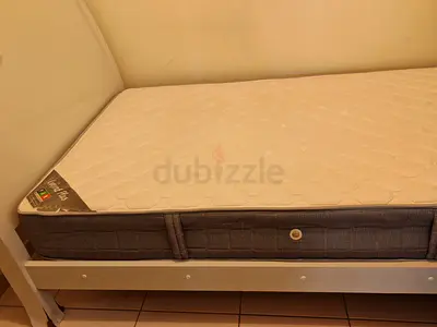 Bed with mattress