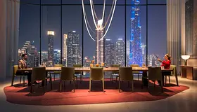 Skyline 5BR Apartment | Inaura Downtown | Furnished | Khalifa & Sea Views