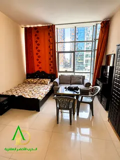 Furnished Studio for Monthly Rent in Al Nakhil Ajman Near the Corniche, All Bills and Internet Inclu