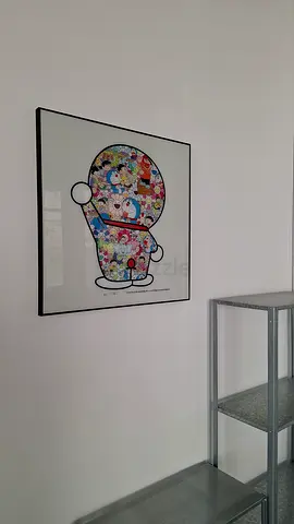Framed Pop-Art Character Print (Black Frame, Signed)