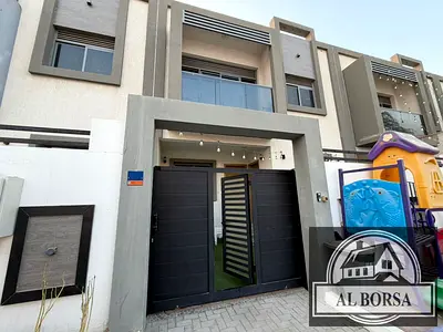 Furnished townhouse for rent in Al Zahia, featuring 4 bedrooms, a majlis, a living area, a laundry room, and a maid's room.