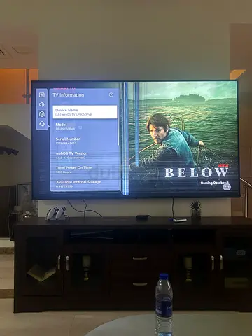 LG UHD 4K TV 86 Inch UP80 Series (Model 86UP8050PVB) - front panel damaged