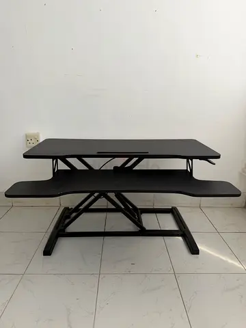 Ergonomic stand up desk for home or office black