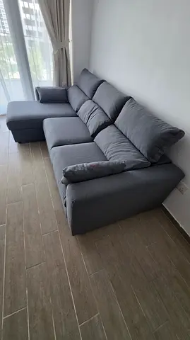 IKEA Esklstuna L shape Sofa Bed Dark Gray