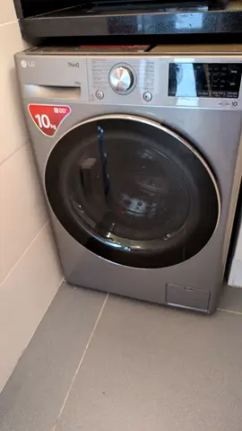 LG front-load washer combo 10kg, Silver