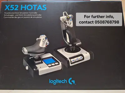Logitech X52 H.O.T.A.S flight stick and throttle - boxed