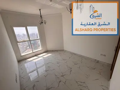 الراشدية 3 عجمان | غرفتين وصالة | 3 حمامات | بلكونتان | موقف سيارة | مسبح وجيم | حديقة أطفال | التكييف على المالك