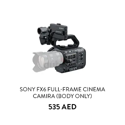 Camera & Production Equipment Rental Dubai