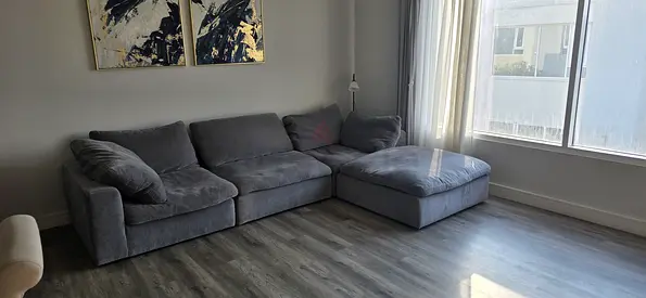 Pan Emirates Pianca modular sofa with footstool