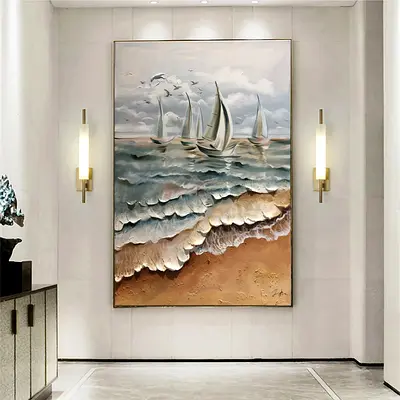 The painting “Sailboats”