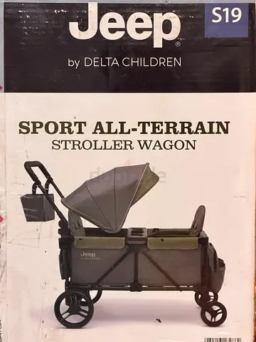 Brand New Jeep by Delta Children Sport All-Terrain Stroller Wagon (S19) - Green